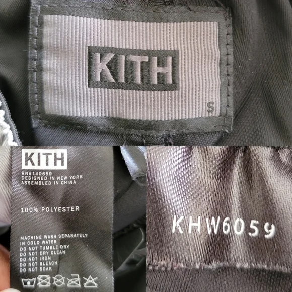 KITH Racing Collection Motion Track Pants Black Gray S.
